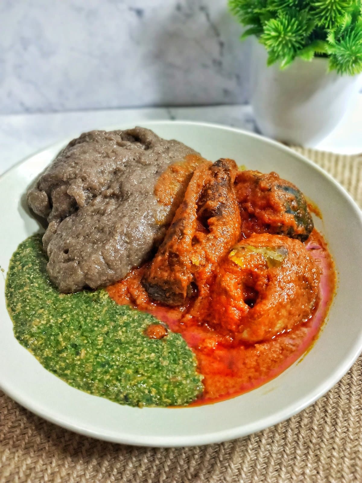 Amala, Ewedu & Gbegiri